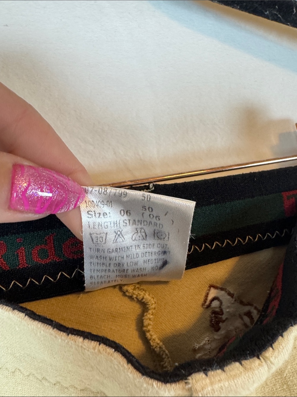 Tuff Rider Embroidered Riding Pants Girls 6 - Picture 5 of 8